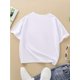 thumbnail image 2 of Camiseta de dibujos animados para niños: camiseta de manga corta con estampado 3D y diseño gráfico divertido, mezcla de algodón suave y elástico, cuello redondo, informal, para verano, para niños y, 2 of 7