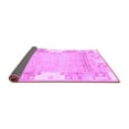 thumbnail image 2 of Ahgly Company Indoor Square Abstract Purple Modern Area Rugs, 3' Square, 2 of 4