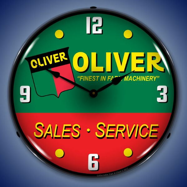 Collectable Sign and Clock Oliver Tractor Sales & Service