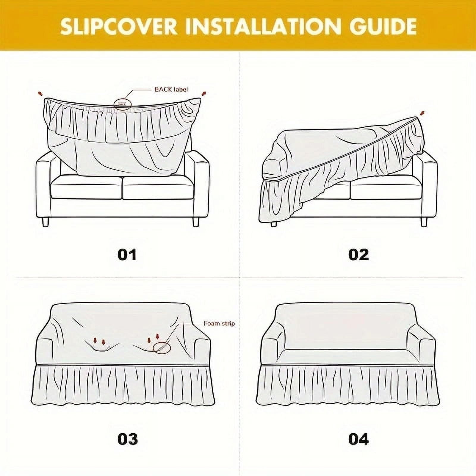 XmhyTop Sofa Cover for sofas Stretch Couch Covers for Living Room Easy Fit Washable Furniture Sofa Protector with Skirt,1 Piece (Green,3 Seat)