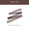 thumbnail image 2 of FESTFENDS Succulent Plants Fence Model 1Set Coffee Wood Decorative Garden Border for Mini Scene Layout Decor, 2 of 8