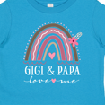 thumbnail image 4 of Inktastic Gigi and Papa Love Me Rainbow Girls Toddler T-Shirt, 4 of 5