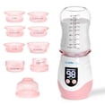 thumbnail image 1 of Calentador portátil recargable para biberones CuddleeBaby, rosa, 1 of 6