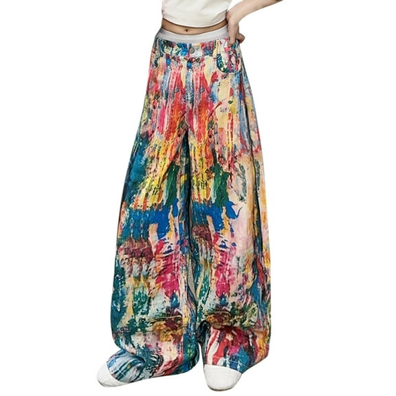 FDDMis Y2k Jeans Wide Leg Jean Petite Yoga Pants 10-12 Boys Clothes Junior Girls Clothes Thanksgiving Gifts for Kids Baby Clothes for Girls, Blue 11-12 Years