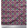 thumbnail image 1 of Soimoi Poly Georgette Fabric Floral Mandala Fabric Prints by Yard 52 Inch Wide, 1 of 3