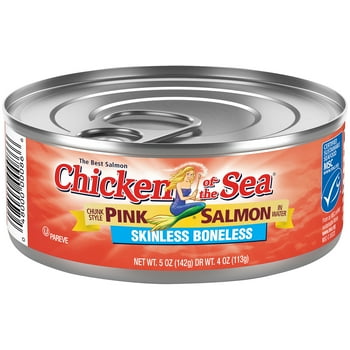 Chicken of the Sea Skinless less Chunk Style Pink Salmon in Water, 5 oz