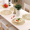 thumbnail image 2 of LINLIN Round Placemats, 4 Pack PVC Placemats Waterproof Oilproof Table Placemats Decorative Placemats for Home Table Wedding Party, 2 of 5