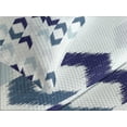 thumbnail image 4 of Ambesonne Ethnic Quilted Bedspread Set 3 Pcs, Ikat Chevron Zig Zag, Queen Size, Slate Blue Purple White, 4 of 5