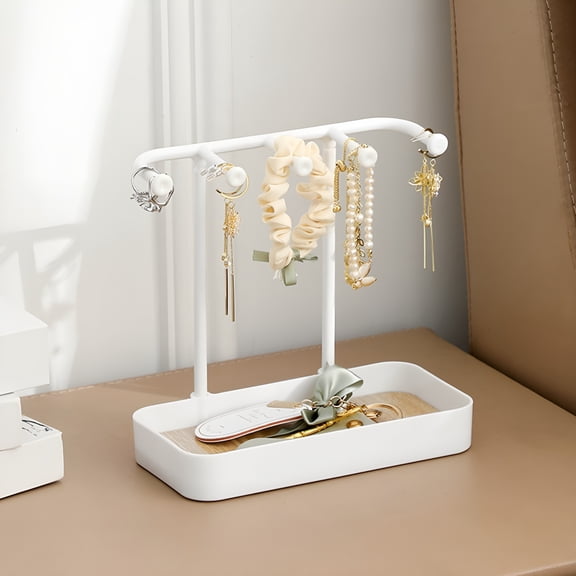 LAMIRO Jewelry Stand Necklace Stand Detachable Desktop Jewelry Display Rack, Dressing Table Storage Box, Jewelry Tray, Hanging Bracelet Necklace Rack