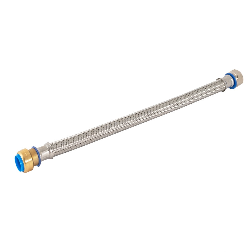 Photo 1 of Eastman 48231 Braided Water Heater Connector, 24, Stainless Steel