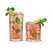 thumbnail image 2 of JoyJolt Drinking Glasses Set of 8, Alina Ribbed Glassware. 12oz Rocks Glasses and 14oz Highball Glasses. Cocktail Glasses, Iced Coffee Cup or Water Glasses. Heavy Base Glassware Set, 2 of 4