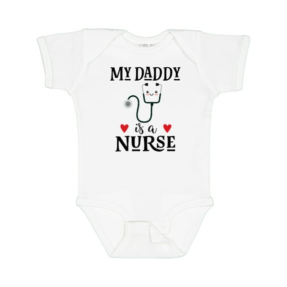 Inktastic Daddy is a Nurse Baby Boys or Girls Baby Bodysuit