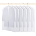 thumbnail image 1 of 6 Pieces Garment Cover PEVA Dustproof and Waterproof Cover Breathable with Full Zip (60 X 100 cm), 1 of 5