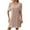Khaki, variant on WRKEKC Summer Casual Dresses for Women, Womens Plus Size T-Shirt Dresses, Knee Length Dress for Women,Women's Casual Stripe Summer Short Sleeve Round-Neck Dress