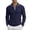 Navy, variant on Casual Shirts for Mens Long Sleeve Knit Soft Breathable Classic Fit Mens New Clothing,Black,L