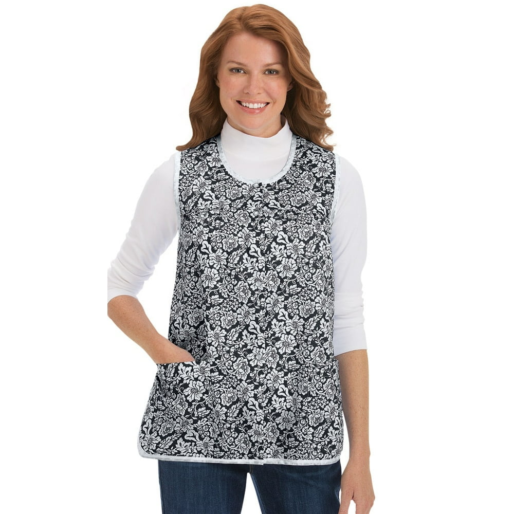 Collections Etc. Women's Seersucker Cobbler Kitchen Apron, Medium