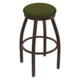thumbnail image 2 of 802 Misha 36" Swivel Extra Tall Bar Stool with Black Wrinkle Finish and Graph Coal Seat, 2 of 2