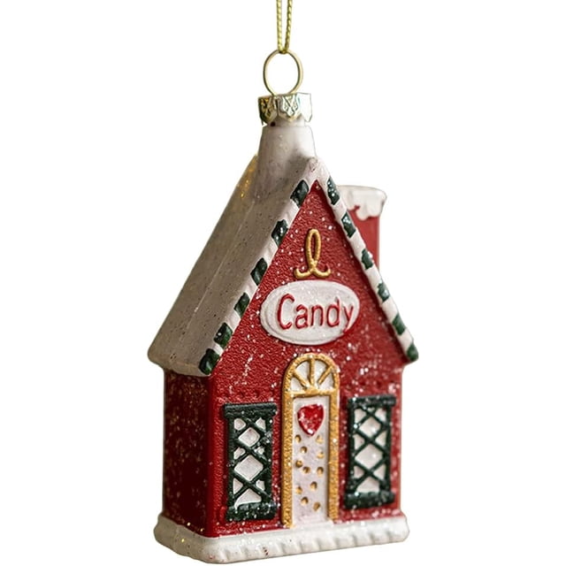 Adornos navideños Decoración plástica única para árbol de Navidad, 6*10,5 cm