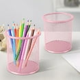 thumbnail image 5 of JingChun 1 Pack Wire Mesh Pencil Holder Metal Pen Cup Desk Pen Organizer Case Pencil Jar for office Home, 5 of 6