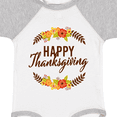 thumbnail image 4 of Inktastic Happy Thanksgiving with Fall Floral Boys or Girls Baby Bodysuit, 4 of 5