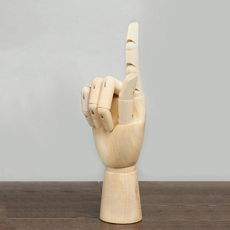 Feiona 7 Inch Wooden Mannequin Hand Realistic Wood Artist Hand Model  Posable Flexible Fingers Manikin Hand For Arts Drawing, Sketching,  Painting, Jewelry Display 