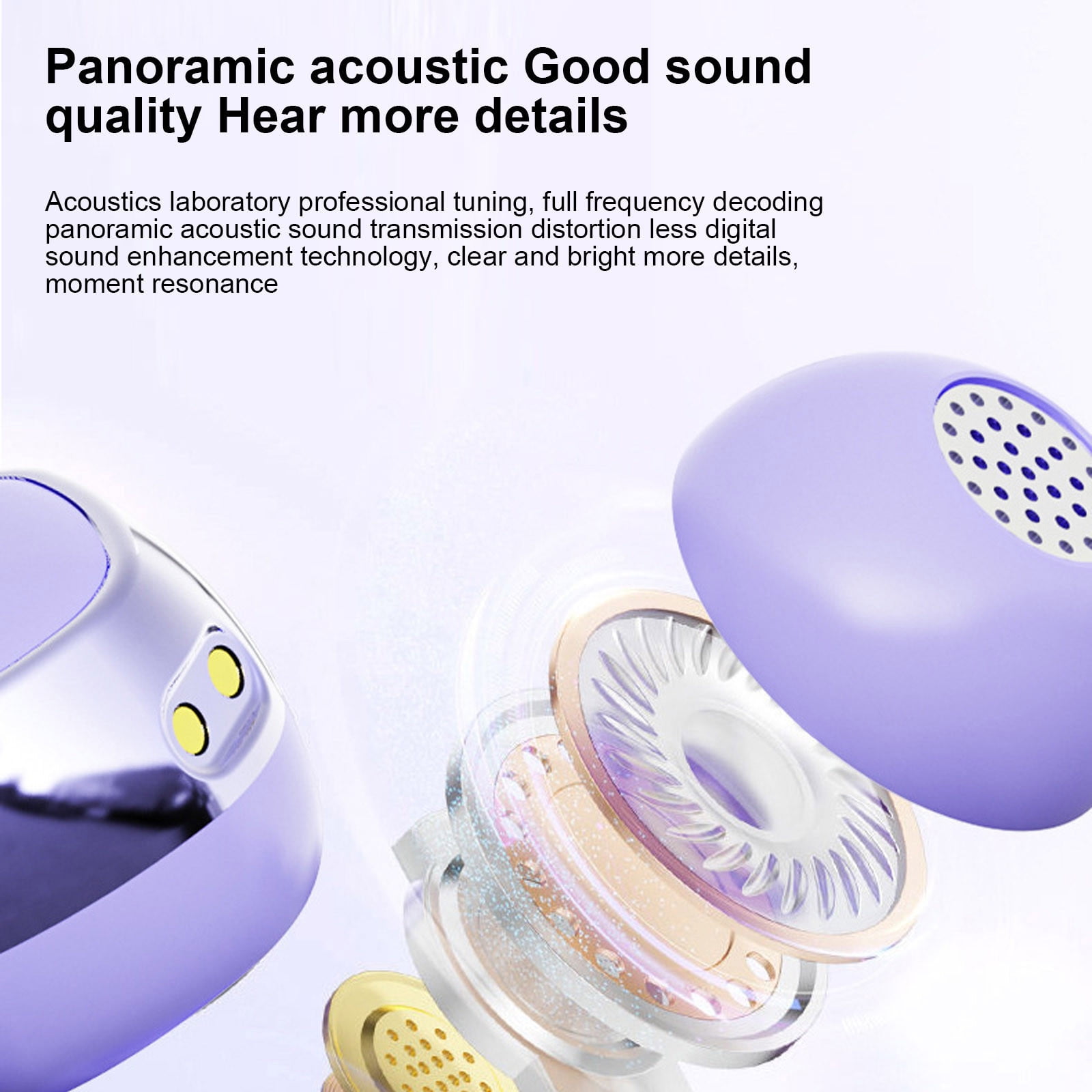 FYTPOV Translation Earbuds, Ear Buds for Travel Business, Ear Buds Wireless Bluetooth, Two-way Translator Earbuds, Translation Earbuds On Ear, Gifts for Men Women
