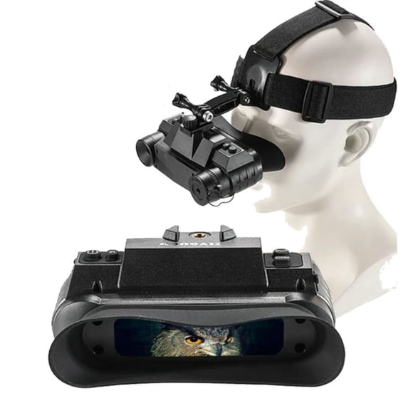 940nm IR Night Vision Goggles Headband HD NV Binoculars G1 Video Helemt Night Vision Instrument with 1X Magnification