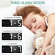 thumbnail image 2 of Mirror Surface LED Digital Alarm Clock, Battery Powered Alarm Clock Modern Decoration for Home, Bedroom, Office, Novelty Birthday Gift, 2 of 5