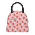 thumbnail image 1 of Balery Strawberry Bolsa de Almuerzo para Mujeres, Caja de Almuerzo, Bolsa de Almuerzo Pequeña Impermeable, Tote de Almuerzo Reutilizable con Gran Capacidad, 1 of 6