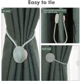 thumbnail image 3 of Boucles de Rideaux Magnétiques - Vert Fruit (Lot de 2) SHAR, 3 of 5