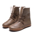 thumbnail image 1 of Zapatos de mujer Punta redonda Tacones bajos Cómodos Cálidos Casuales Gruesos Fleece Cordones Botines de nieve Wmkox8yii shkj857, 1 of 4