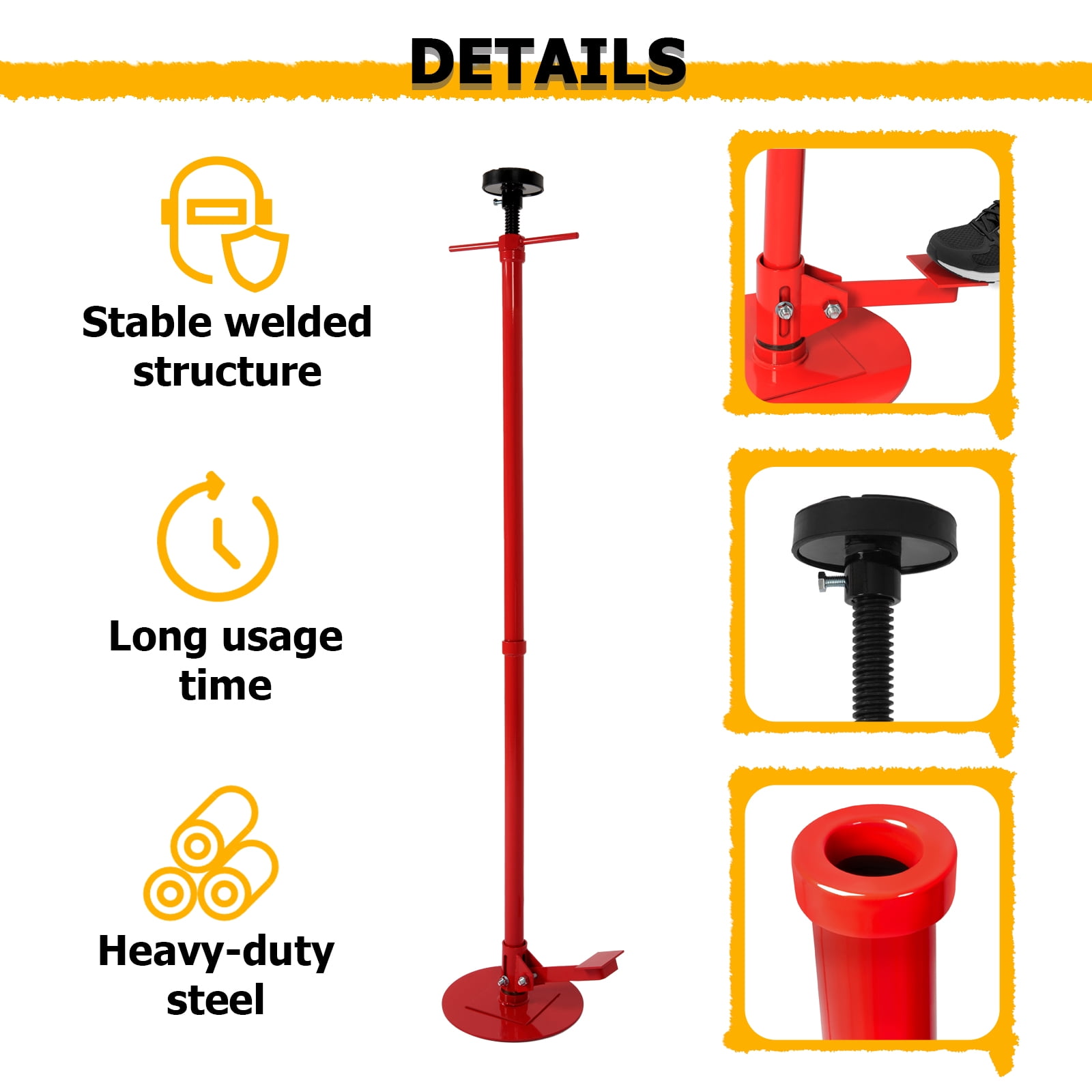 Kojem Underhoist Jack Stand Car Support Stand Engine Lift 3/4 Ton Capacity Under Hoist Lift Jack