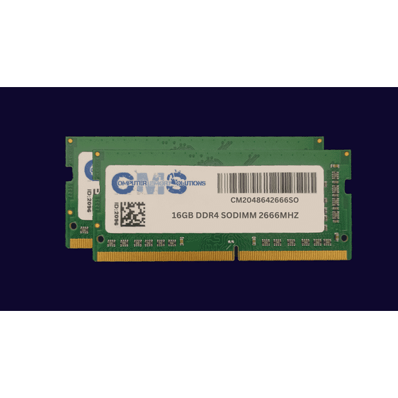 CMS 32GB (2X16GB) DDR4 21300 2666MHZ Non ECC SODIMM Memory Ram Upgrade Compatible with Dell® Gaming G7 17 (7790), Inspiron 14 (5491) 2-in-1, Inspiron 15 (5591) 2-in-1 - D39