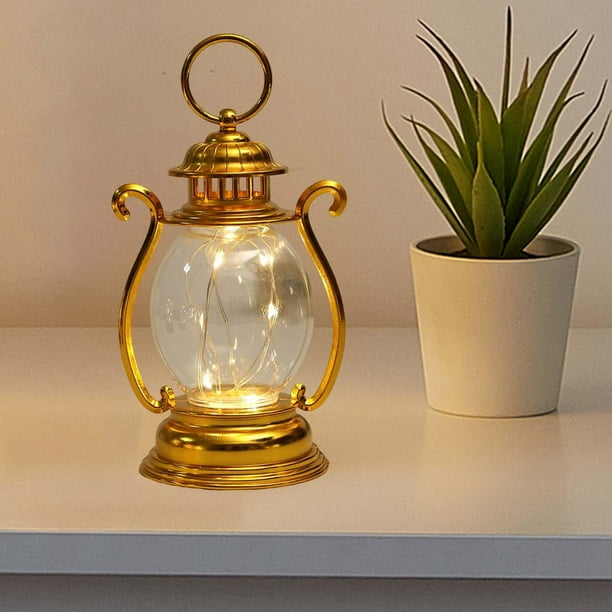 Linterna de mesa luces lámpara colgante LED linterna de aceite para boda café al aire libre Dorado Cola Lampara de aceite