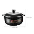 thumbnail image 2 of Tineasur Black Ceramic Stew Pot with Lid, Cookware for Braised Chicken, Soup, Stews, and Slow Cooking, 2 of 6