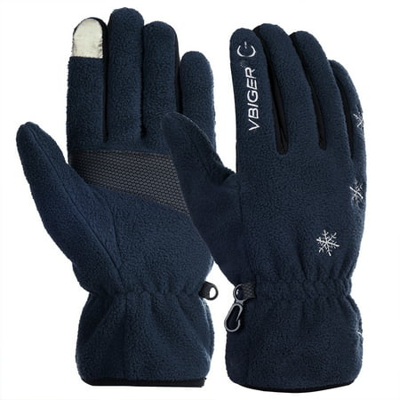 Unisex Winter Warm Gloves Full-finger Snowboard Gloves Waterproof Sports Gloves for Skiing Sledding Cycling Snowboarding Snowmobile and