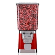 Gumball Machine - Bouncy Balls Vending Machine - Toys Vending Machine - Capsule Vending Machine - Red Body Square Bank - Without Stand (Red)