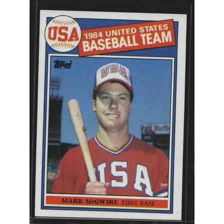 Topps Mark McGwire 1986 Rookie Card