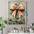 thumbnail image 4 of Qisvanset Framed Canvas Wall Art 12x16 Inch James Scripture Green Pink Bow Coquette Room Wall Art, 4 of 5
