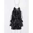 thumbnail image 3 of Lejafay Kids Girls Halter Leotard Hip Hop Jazz Salsa Rumba Dancing Clothes Black 16, 3 of 6