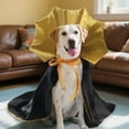 thumbnail image 4 of Happydeer Halloween Pet Cape Costume Adjustable Wizard Cloak Cat Cosplay Apparel Halloween Party Accessories for Small Medium Dogs And Cats (Yellow), 4 of 13