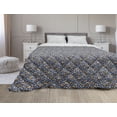 thumbnail image 1 of Romantic Down Alternative Comforter, Valentine's Day Pattern with Bullseye Circles Love Ornate Heart Shapes, Microfiber Quilt for All Season, 5 Sizes, Multicolor, by Ambesonne, 1 of 3