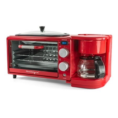 Nostalgia Retro 3-in-1 Breakfast Station - Red