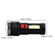 thumbnail image 3 of Linterna LED OSL+COB recargable por USB para exteriores, luz brillante, 4 modos de luz, 3 of 9