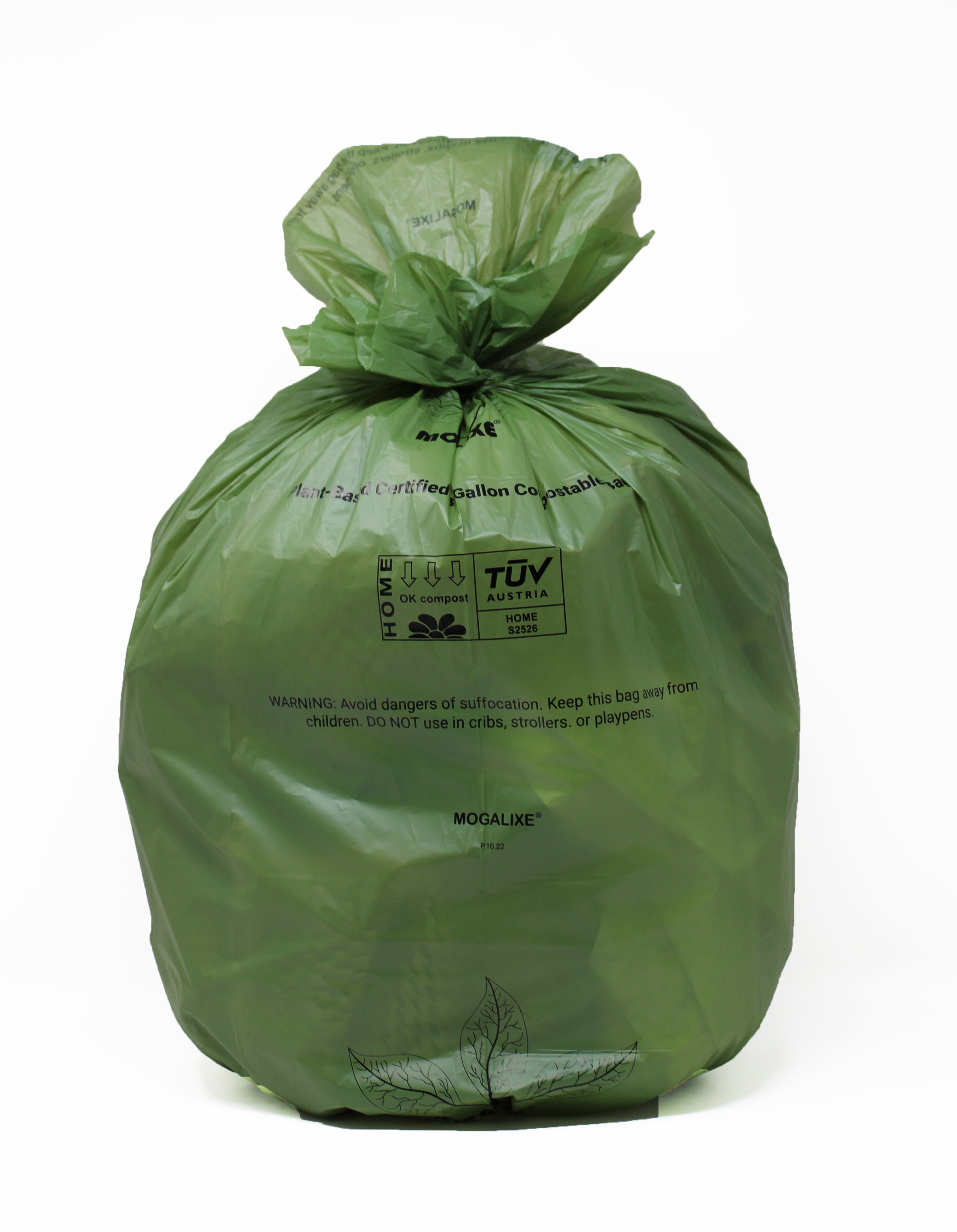 Compostable Trash Bags - Forid Garbage Bags Count Trash Liners Unscented Medium Wastebasket Bags Kitchen Home Office Garbage (5Rolls/Green), Men's