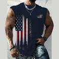 thumbnail image 2 of HCNTES Mens Beach Tank Tops Summer Graphic Sleeveless Shirts for Men Vacation Gym Running Workout Tank Top(Dark Blue,M), 2 of 4