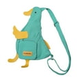 thumbnail image 5 of Wxqbjtam Duck Shaped Shoulder Bag Chest Bag Satchels Work Large Capacity Fashion Shopping Green, 5 of 9