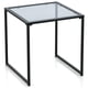 thumbnail image 5 of Mesa auxiliar de vidrio templado Costway 43 cm con marco de metal para interiores y exteriores, 5 of 5