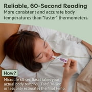 Microlife Digital Basal Thermometer 1/100th Accurate for Fertility Prediction and Ovulation Tracking