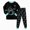 G877-Black, variant on HFHAPW Little Boy Girl Pajama Set Sleepwear Long Sleeve Pjs 2 Piece Jammies Fall Winter